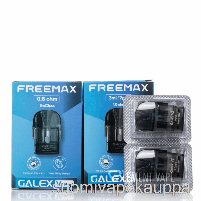 Vape Kauppa Freemax Galex V2 Vaihtokotelot 0.8ohm Galex V2 Podit